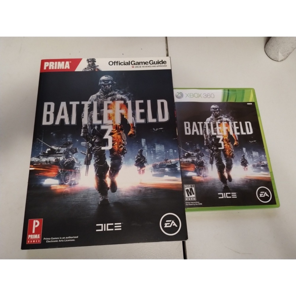 Electronic Arts Battlefield 3 Xbox 360 NTSC 2-Disc Set w/ Manual + Prima Guide